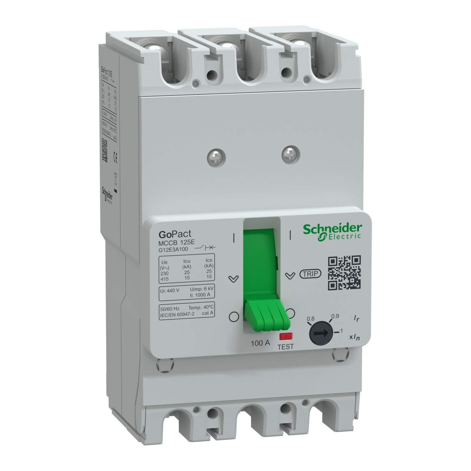 Schneider G12E3A100 Molded Case Circuit Breaker (MCCB)