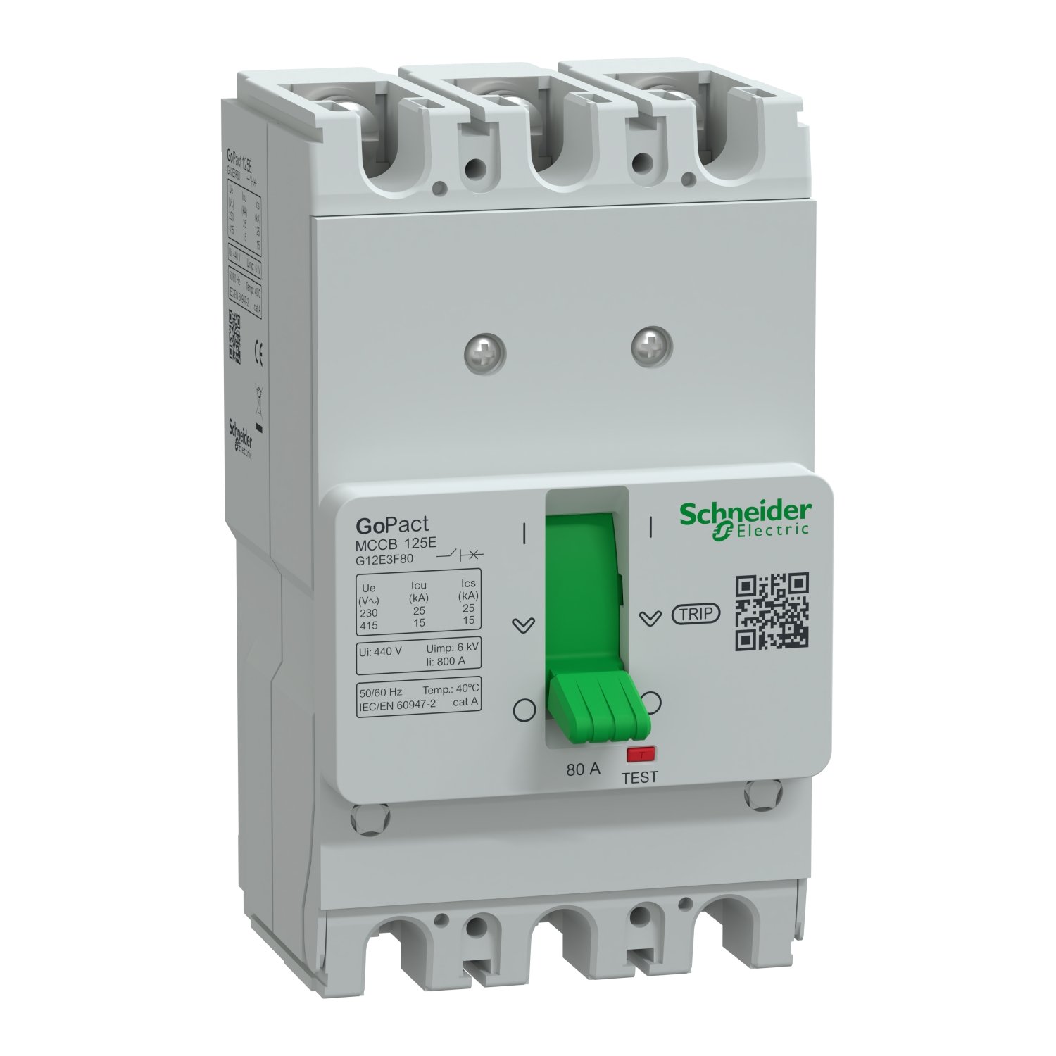Schneider G12E3F80 Molded Case Circuit Breaker (MCCB)