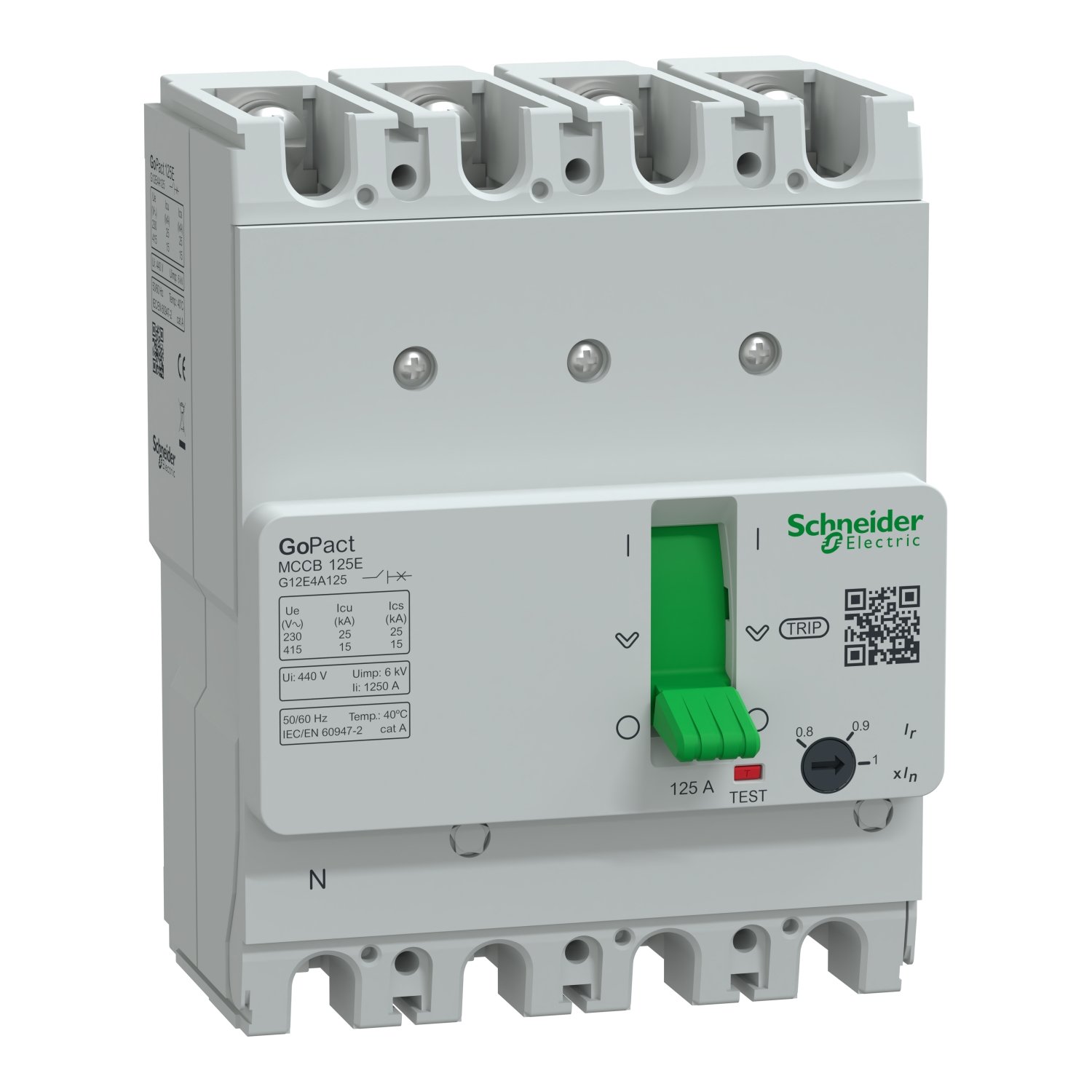 Schneider G12E4A125 Molded Case Circuit Breaker (MCCB)