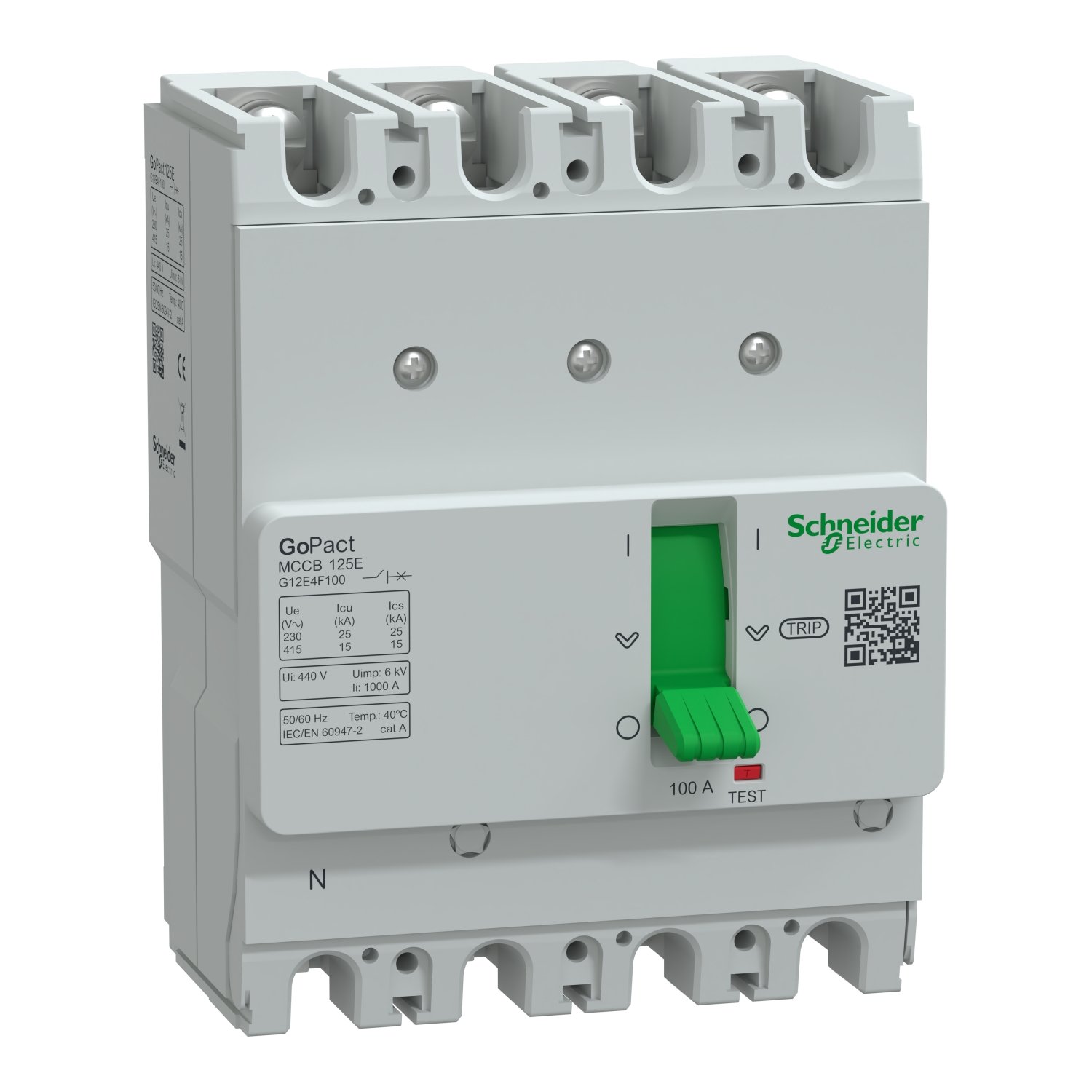 Schneider G12E4F100 Molded Case Circuit Breaker (MCCB)
