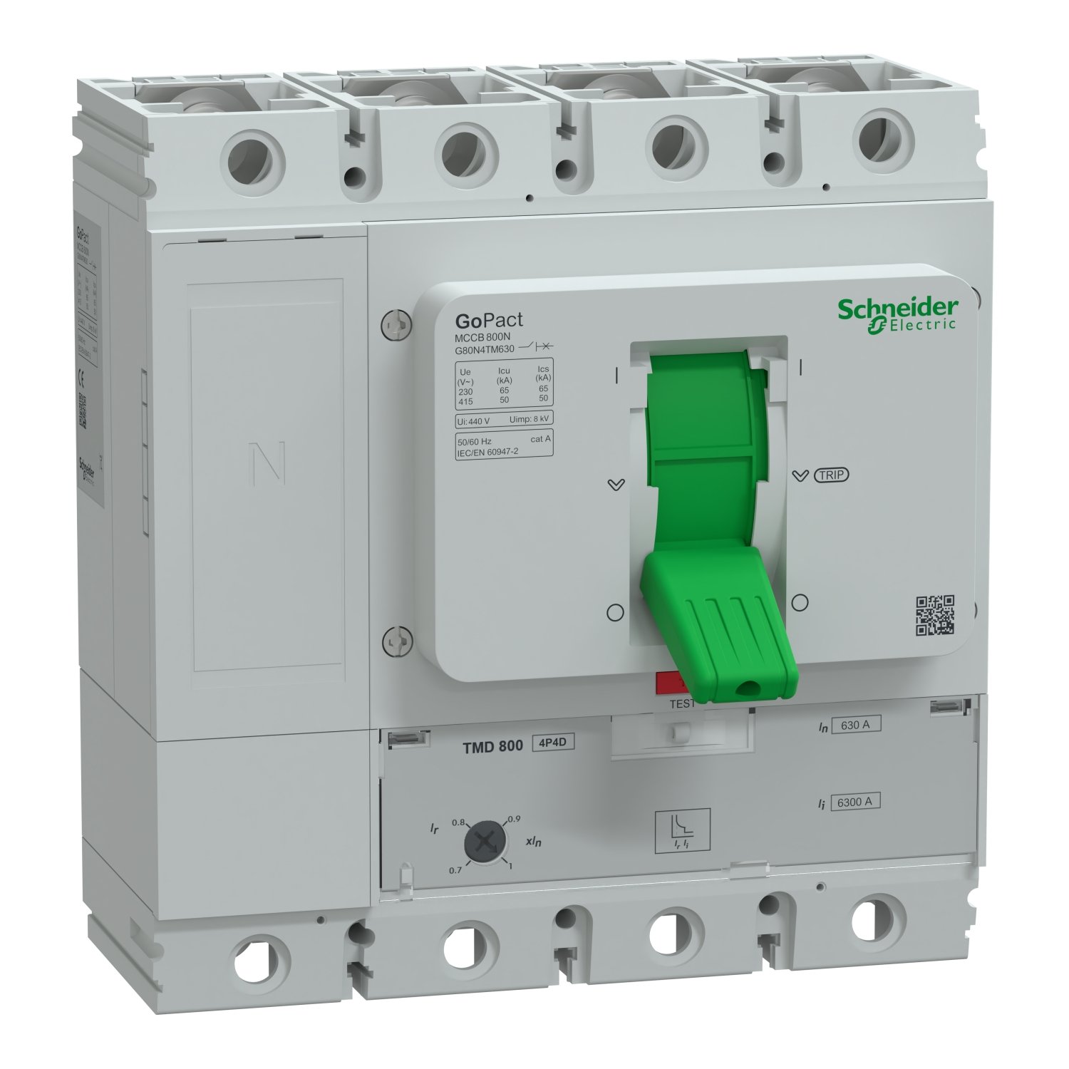 Schneider G80N4TM630 Molded Case Circuit Breaker (MCCB)