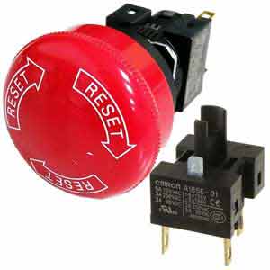 Omron A165E-S-02 Emergency Stop switch