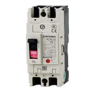 Mitsubishi NF125-CV 2P 75A Molded Case Circuit Breaker (MCCB)