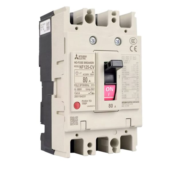 Mitsubishi NF125-CV 3P 80A Molded Case Circuit Breaker (MCCB)