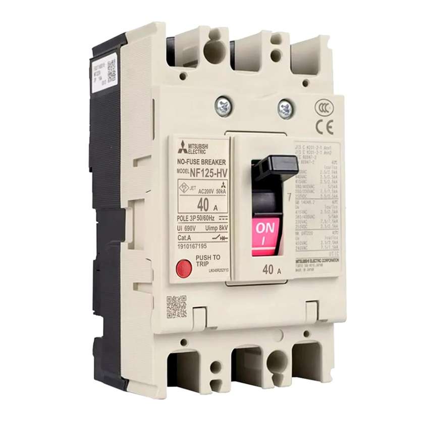 Mitsubishi NF125-HV 3P 40A Molded Case Circuit Breaker (MCCB)