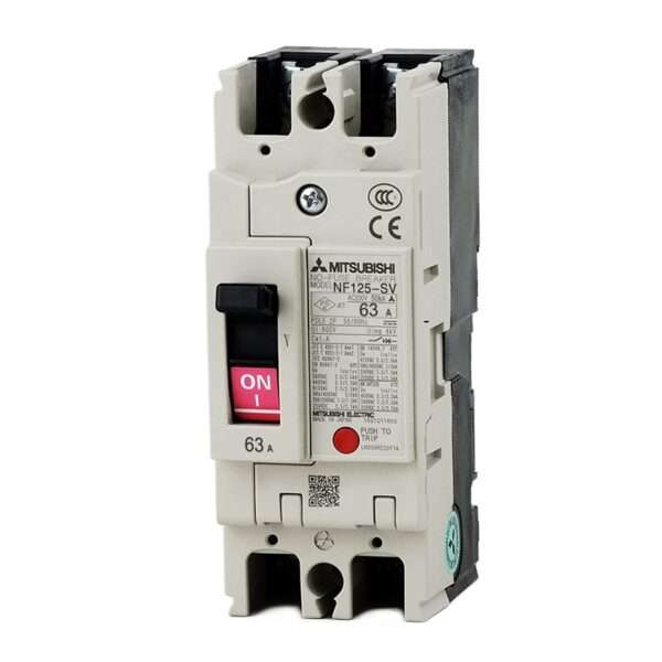 Mitsubishi NF125-SV 2P 63A Molded Case Circuit Breaker (MCCB)