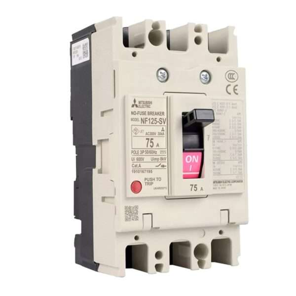 Mitsubishi NF125-SV 3P 75A Molded Case Circuit Breaker (MCCB)