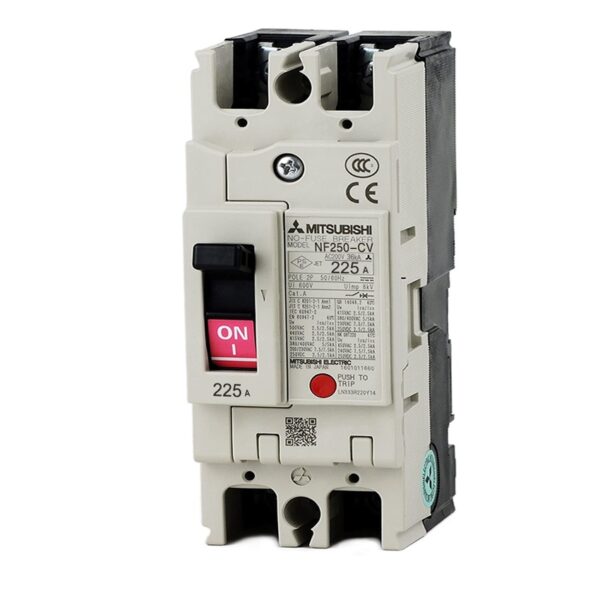 Mitsubishi NF250-CV 2P 225A Molded Case Circuit Breaker (MCCB)