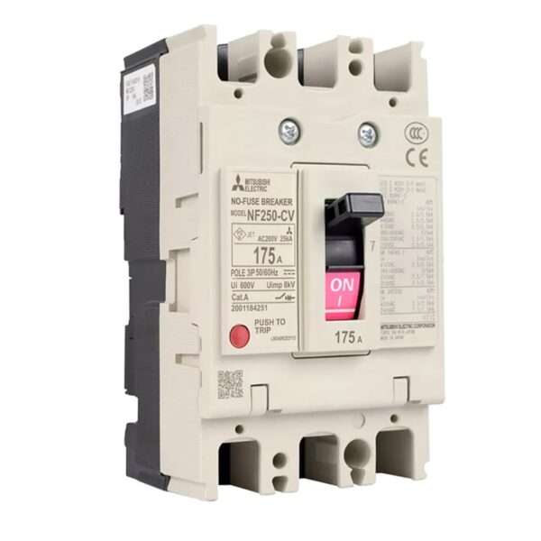 Mitsubishi NF250-CV 3P 175A Molded Case Circuit Breaker (MCCB)