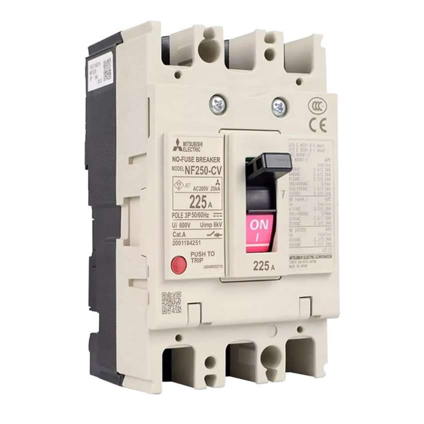 Mitsubishi NF250-CV 3P 225A Molded Case Circuit Breaker (MCCB)