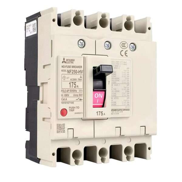Mitsubishi NF250-HV 4P 175A Molded Case Circuit Breaker (MCCB)