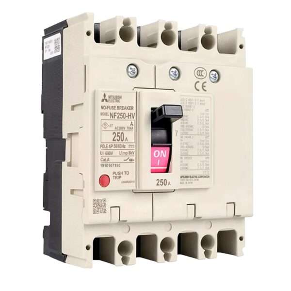 Mitsubishi NF250-HV 4P 250A Molded Case Circuit Breaker (MCCB)