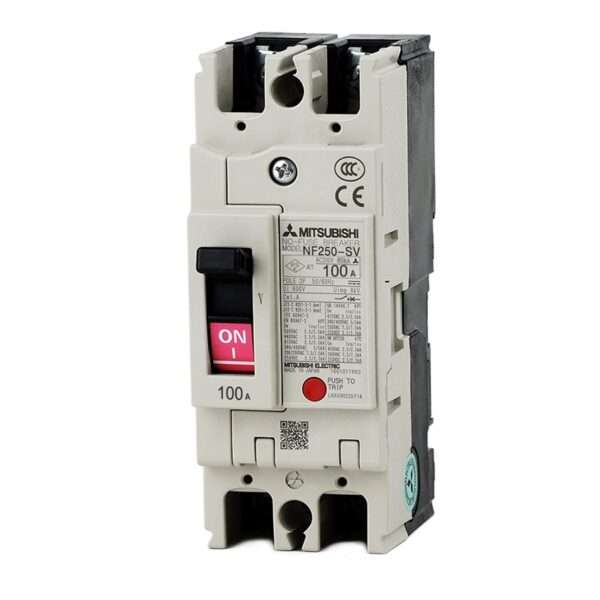 Mitsubishi NF250-SV 2P 100A Molded Case Circuit Breaker (MCCB)