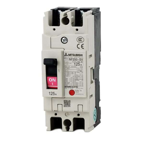 Mitsubishi NF250-SV 2P 125A Molded Case Circuit Breaker (MCCB)