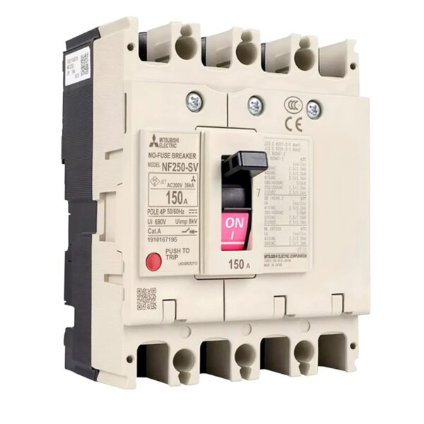 Mitsubishi NF250-SV 4P 150A Molded Case Circuit Breaker (MCCB)