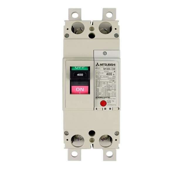 Mitsubishi NF400-CW 2P 400A Molded Case Circuit Breaker (MCCB)