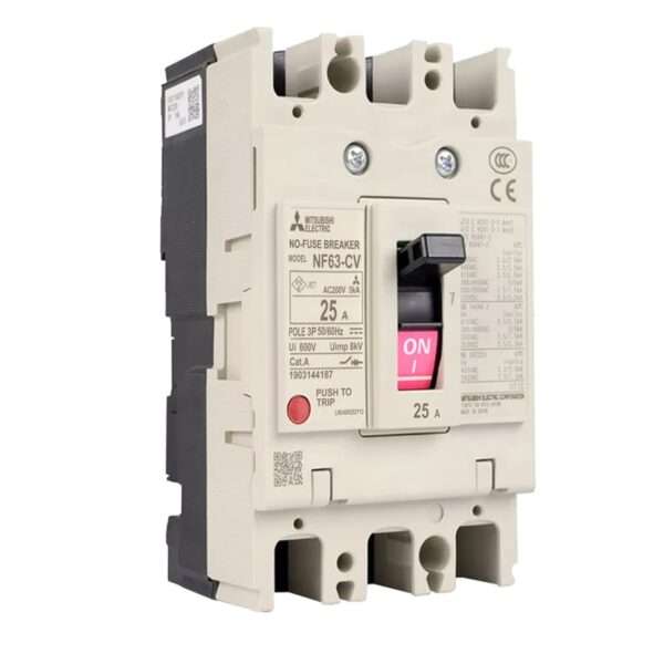 Mitsubishi NF63-CV 3P 25A Molded Case Circuit Breaker (MCCB)