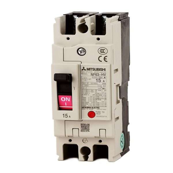 Mitsubishi NF63-HV 2P 15A Molded Case Circuit Breaker (MCCB)