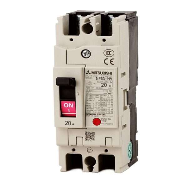 Mitsubishi NF63-HV 2P 20A Molded Case Circuit Breaker (MCCB)