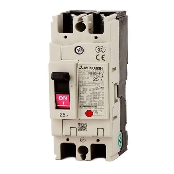 Mitsubishi NF63-HV 2P 25A Molded Case Circuit Breaker (MCCB)