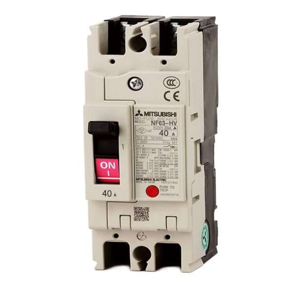 Mitsubishi NF63-HV 2P 40A Molded Case Circuit Breaker (MCCB)