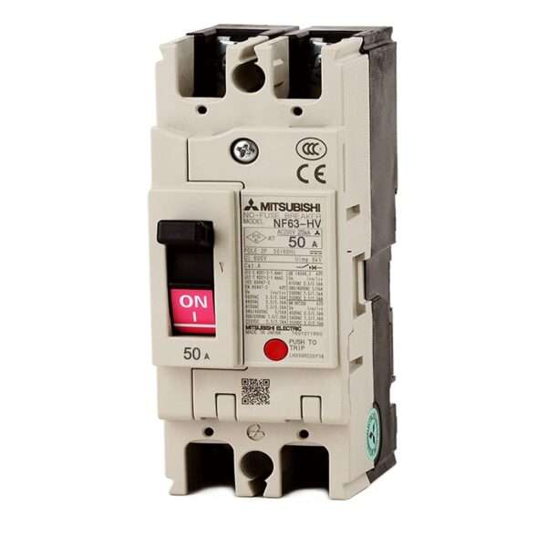 Mitsubishi NF63-HV 2P 50A Molded Case Circuit Breaker (MCCB)