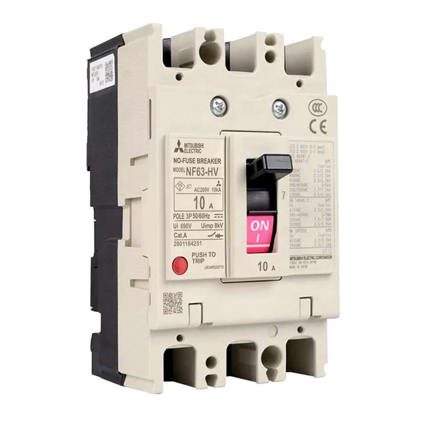 Mitsubishi NF63-HV 3P 10A Molded Case Circuit Breaker (MCCB)