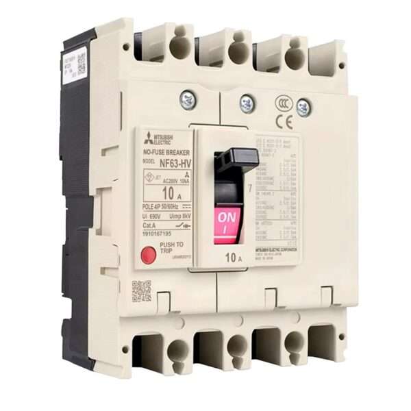 Mitsubishi NF63-HV 4P 10A Molded Case Circuit Breaker (MCCB)