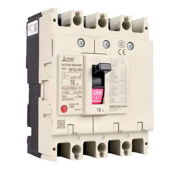 Mitsubishi NF63-HV 4P 16A Molded Case Circuit Breaker (MCCB)