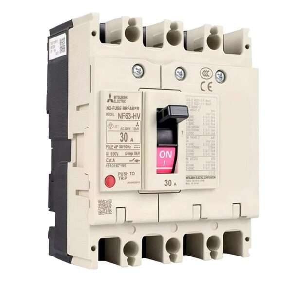 Mitsubishi NF63-HV 4P 30A Molded Case Circuit Breaker (MCCB)