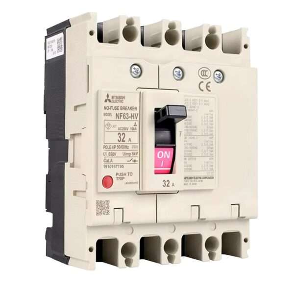 Mitsubishi NF63-HV 4P 32A Molded Case Circuit Breaker (MCCB)