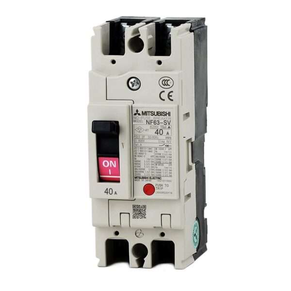 Mitsubishi NF63-SV 2P 40A Molded Case Circuit Breaker (MCCB)