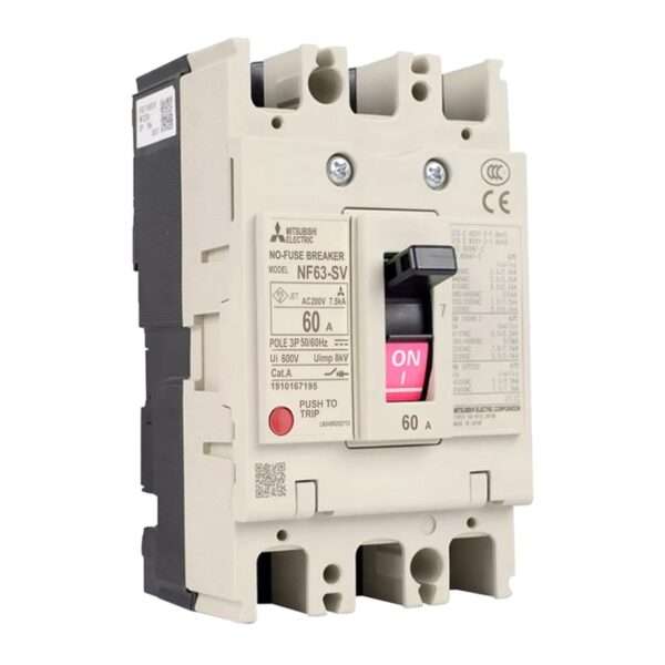 Mitsubishi NF63-SV 3P 60A Molded Case Circuit Breaker (MCCB)