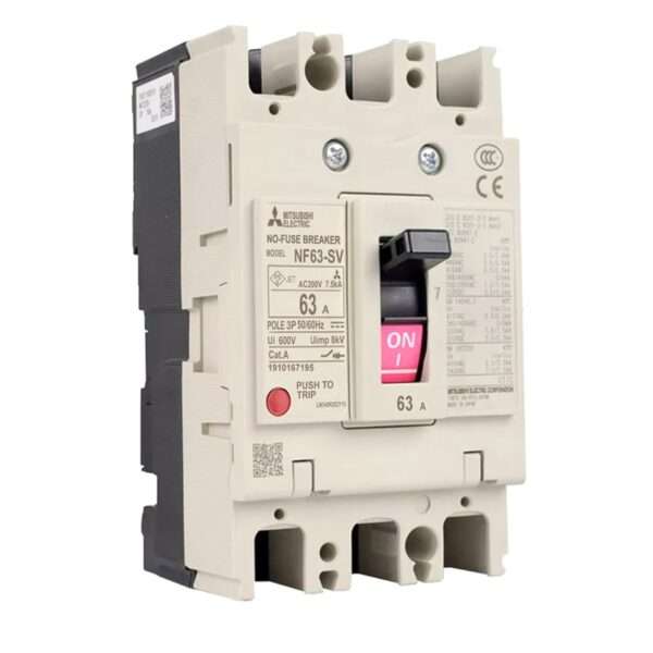 Mitsubishi NF63-SV 3P 63A Molded Case Circuit Breaker (MCCB)