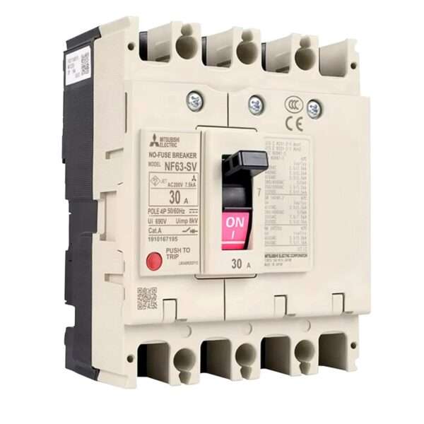 Mitsubishi NF63-SV 4P 30A Molded Case Circuit Breaker (MCCB)