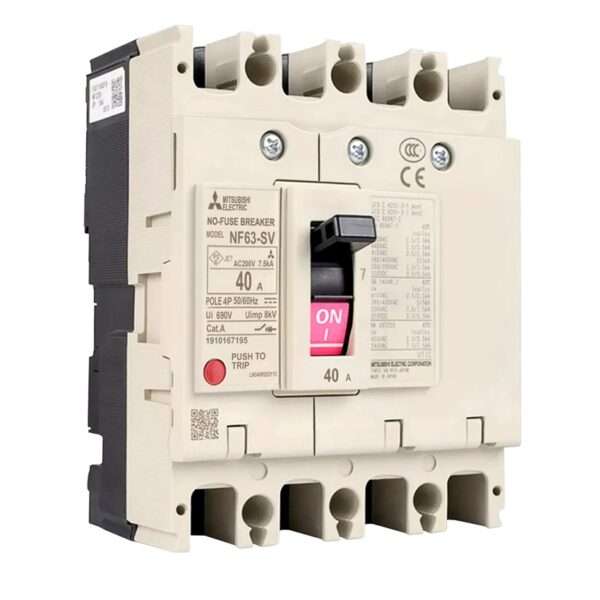 Mitsubishi NF63-SV 4P 40A Molded Case Circuit Breaker (MCCB)