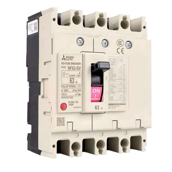 Mitsubishi NF63-SV 4P 63A Molded Case Circuit Breaker (MCCB)