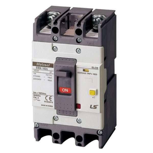 LS EBN102c 75A 100/200/500mA Earth Leakage Circuit Breaker (ELCB)