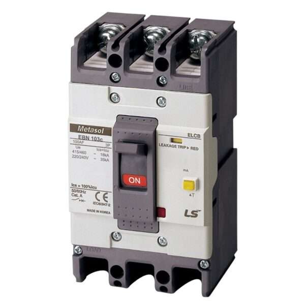 LS EBN103c 75A 100mA Earth Leakage Circuit Breaker (ELCB)