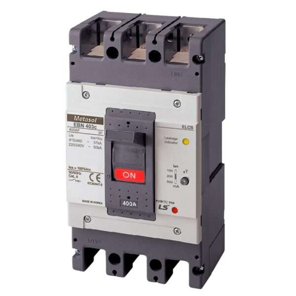 LS EBN403c 250A 100/200/500mA Earth Leakage Circuit Breaker (ELCB)