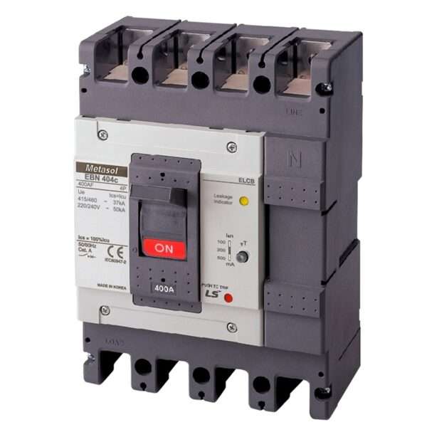 LS EBN404c 400A 100/200/500mA Earth Leakage Circuit Breaker (ELCB)