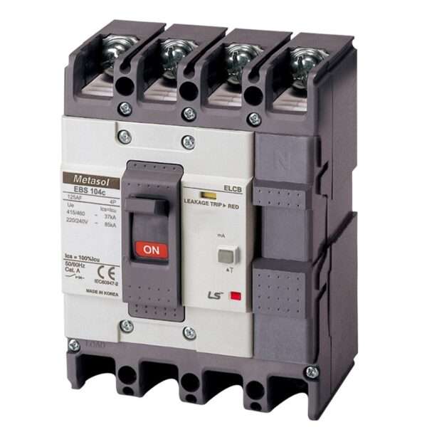LS EBS104c 60A 100mA Earth Leakage Circuit Breaker (ELCB)