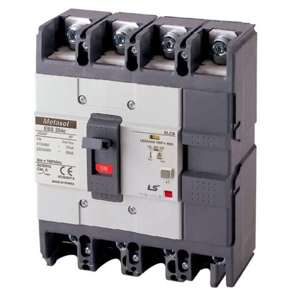 LS EBS204c 175A 100/200/500mA Earth Leakage Circuit Breaker (ELCB)