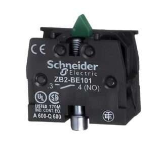 Schneider Electric ZB2BE101 Single contact block, 1 NO, for XB4 XAPS2 XACA XB5