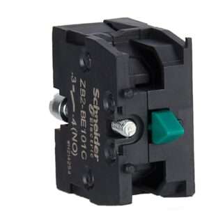 Schneider Electric ZB2BE101C Single contact block, Easy Harmony XB2, screw clamp terminal, 1NO