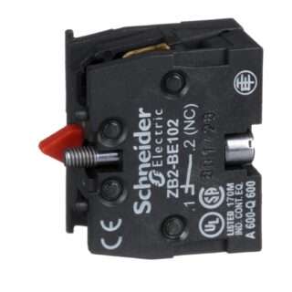 Schneider Electric ZB2BE102 Single contact block, 1 NC, for XB4 XAPS2 XACA XB5