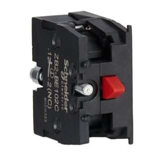 Schneider Electric ZB2BE102C Single contact block, Easy Harmony XB2, screw clamp terminal, 1NC