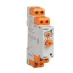 Electrical timer relay with orange terminal blocks and a circular adjustment dial labeled SELEC 600 ST.