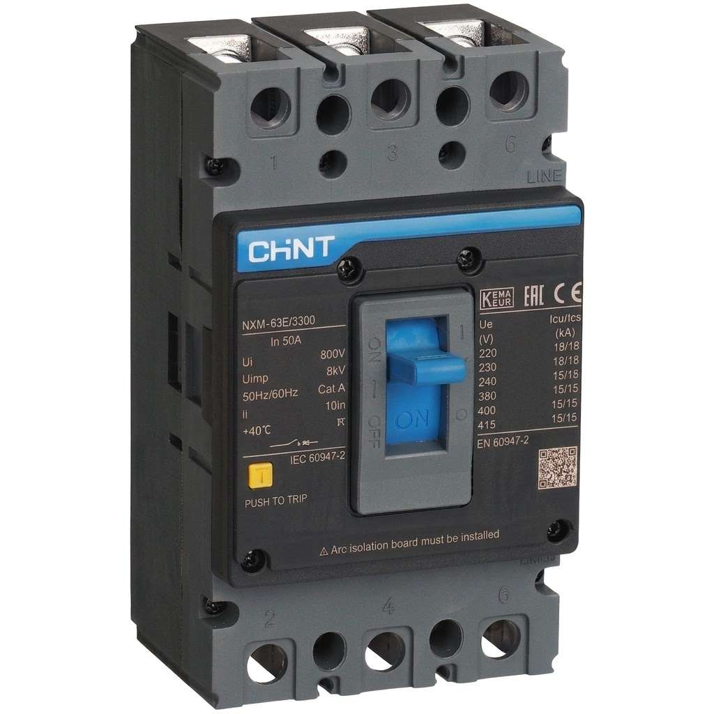 CHINT NXM-63E/3300 50A 15kA 3P MCCB Molded Case Circuit Breaker